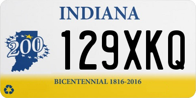 IN license plate 129XKQ
