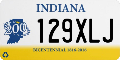 IN license plate 129XLJ