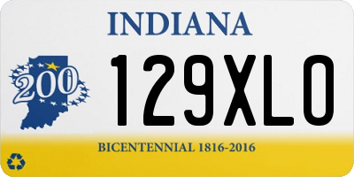 IN license plate 129XLO
