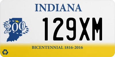 IN license plate 129XM