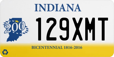 IN license plate 129XMT