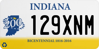 IN license plate 129XNM