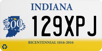 IN license plate 129XPJ