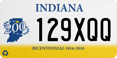 IN license plate 129XQQ
