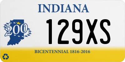 IN license plate 129XS