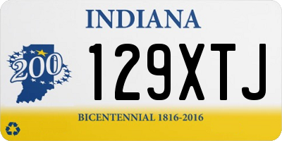 IN license plate 129XTJ