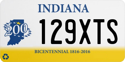 IN license plate 129XTS