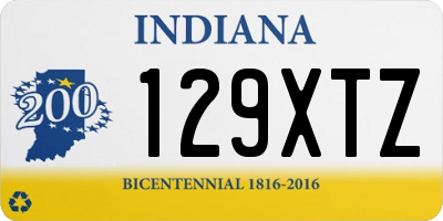 IN license plate 129XTZ