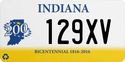 IN license plate 129XV