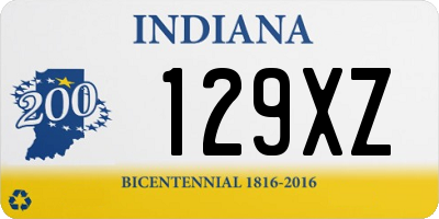 IN license plate 129XZ