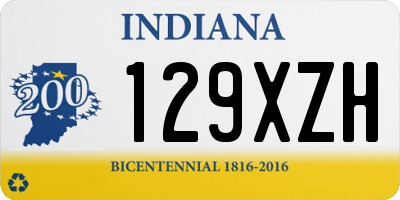 IN license plate 129XZH