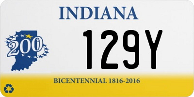 IN license plate 129Y