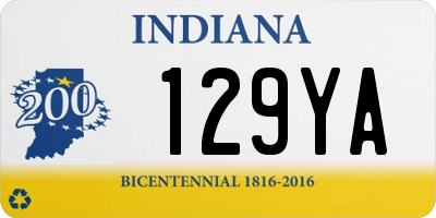 IN license plate 129YA