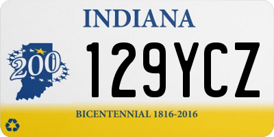 IN license plate 129YCZ