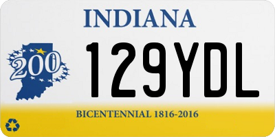 IN license plate 129YDL