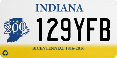 IN license plate 129YFB