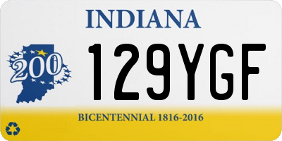 IN license plate 129YGF