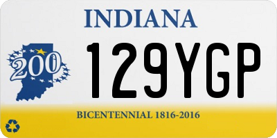 IN license plate 129YGP