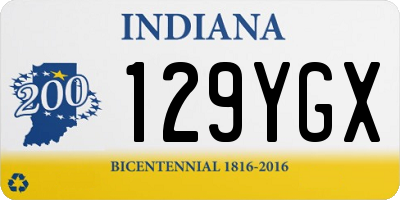 IN license plate 129YGX