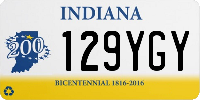 IN license plate 129YGY