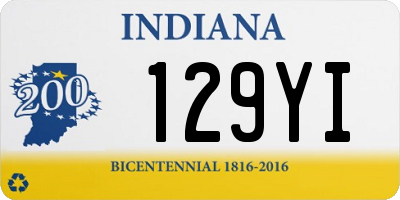 IN license plate 129YI