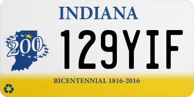 IN license plate 129YIF