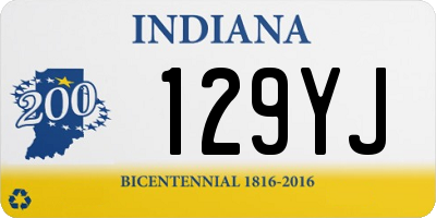 IN license plate 129YJ