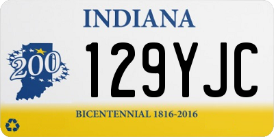 IN license plate 129YJC