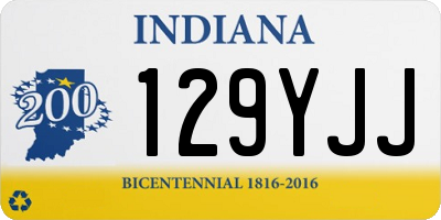IN license plate 129YJJ