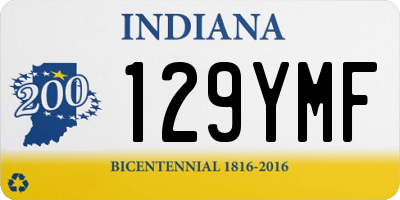 IN license plate 129YMF