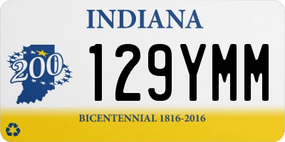 IN license plate 129YMM