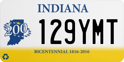 IN license plate 129YMT
