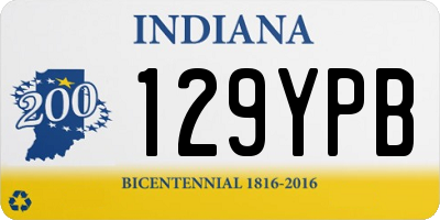 IN license plate 129YPB