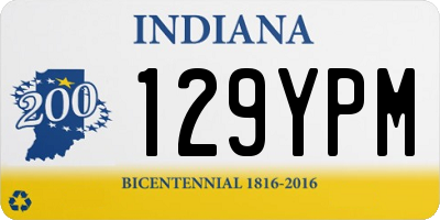 IN license plate 129YPM