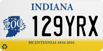 IN license plate 129YRX