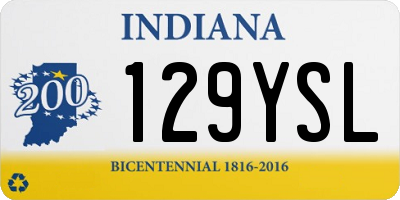 IN license plate 129YSL