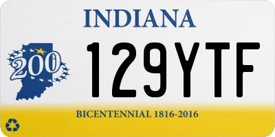 IN license plate 129YTF