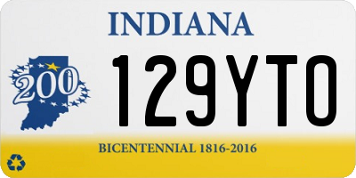 IN license plate 129YTO
