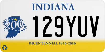 IN license plate 129YUV
