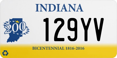 IN license plate 129YV