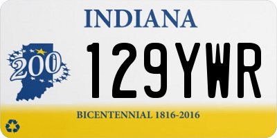 IN license plate 129YWR