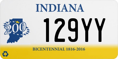 IN license plate 129YY