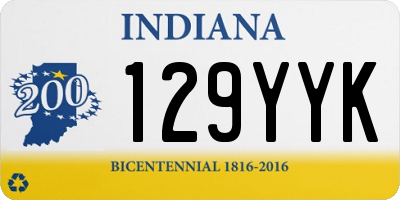 IN license plate 129YYK