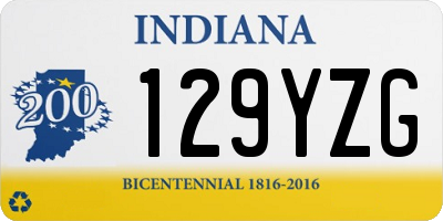 IN license plate 129YZG