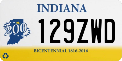 IN license plate 129ZWD