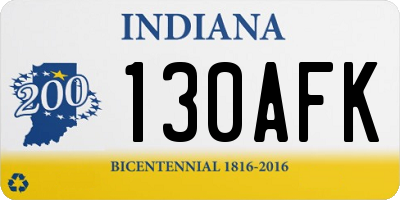IN license plate 130AFK
