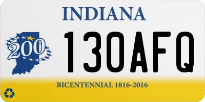 IN license plate 130AFQ