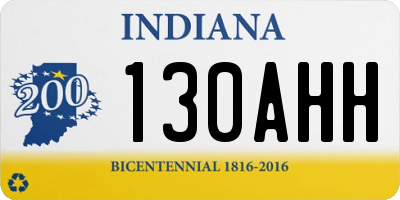 IN license plate 130AHH