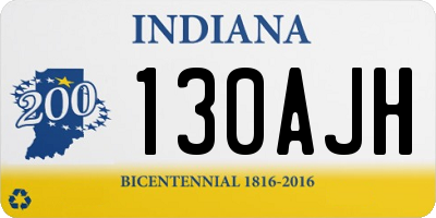 IN license plate 130AJH