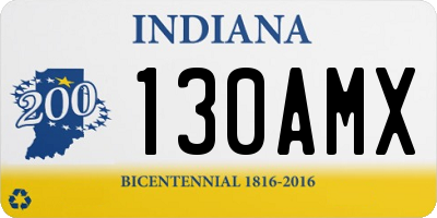 IN license plate 130AMX